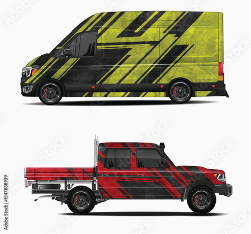 Custom Car Wraps for Van and Pickup Truck