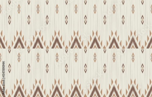 Geometric ethnic oriental ikat seamless pattern  color oriental. Aztec ornament print. Design for background ,curtain, carpet, wallpaper, clothing, wrapping, Batik, vector illustration.