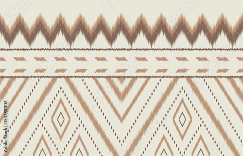 Geometric ethnic oriental ikat seamless pattern  color oriental. Aztec ornament print. Design for background ,curtain, carpet, wallpaper, clothing, wrapping, Batik, vector illustration.