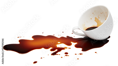 spilling coffee