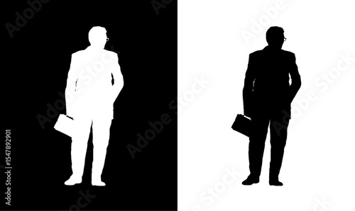 businessman silhouette vector illustration, suit, man, business, man standing silhouette vector illustration, design, man wearing black suit, cloth, boy, illustration, art, design, abstract, white, 