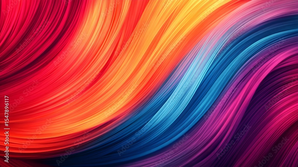 Obraz premium Abstract, Background, Colorful, Abstract Colorful Swirling Waves Background