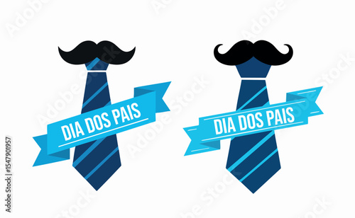 Gravata com Tipografia Dia dos Pais – Father’s Day Tie VectorDia dos Pais, Father’s Day