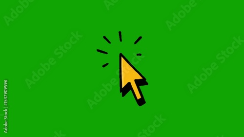 pointer animation on chroma key