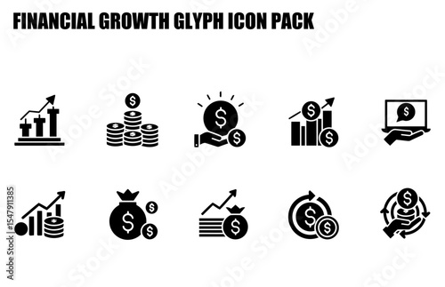 Financial Growth Icon Set