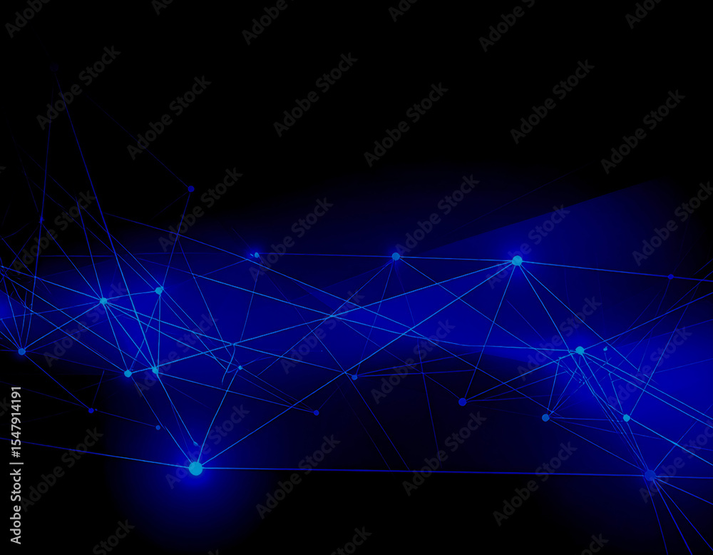 Fototapeta premium Dark cosmic blue abstract backdrop