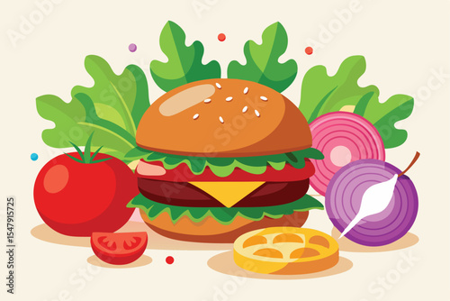 Juicy Burger A Delicious Blend of Freshness and Flavor