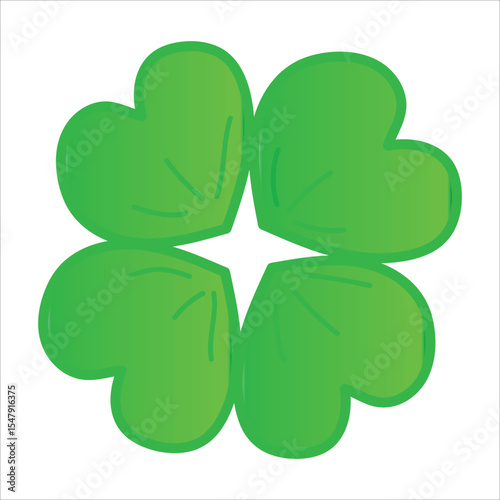 colored clover flower icon vector
