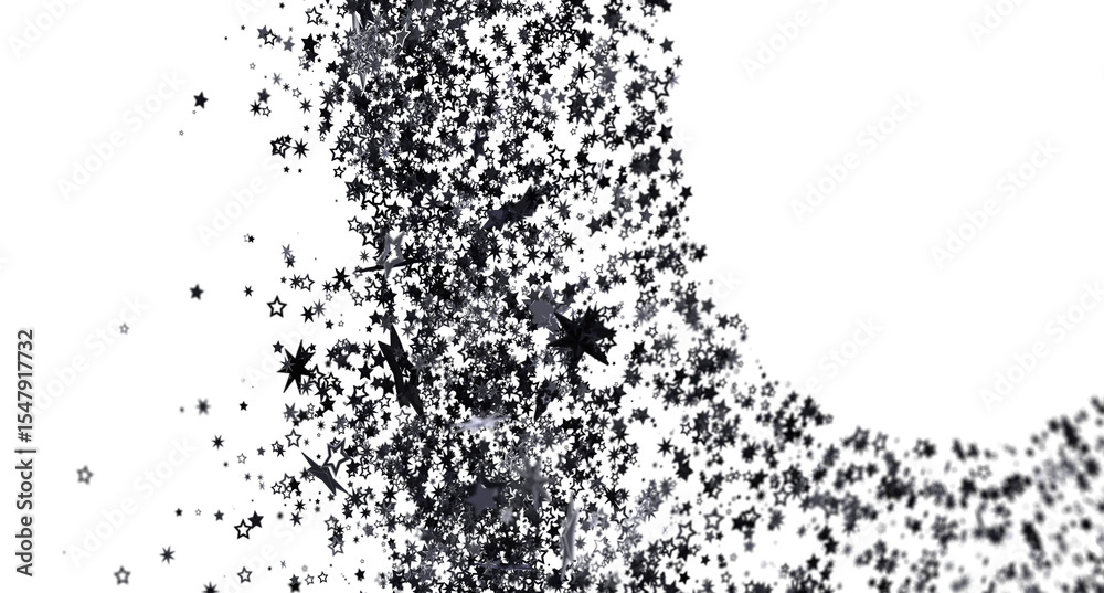 Obraz premium High-resolution image of black stars bursting on white. Ideal for backgrounds, websites, and design projects.