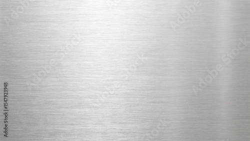 Horizontal brushed metal texture background, silver gray metallic surface