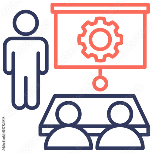 Training Dual Tone Icon