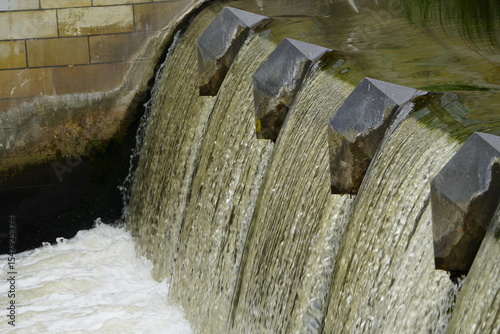 Leine waterfall, water, city, transport, nature, river, Leine, Lower Saxony, rapids, Friederikenbrücke, Hanover, Germany, guentermanaus, technology, 