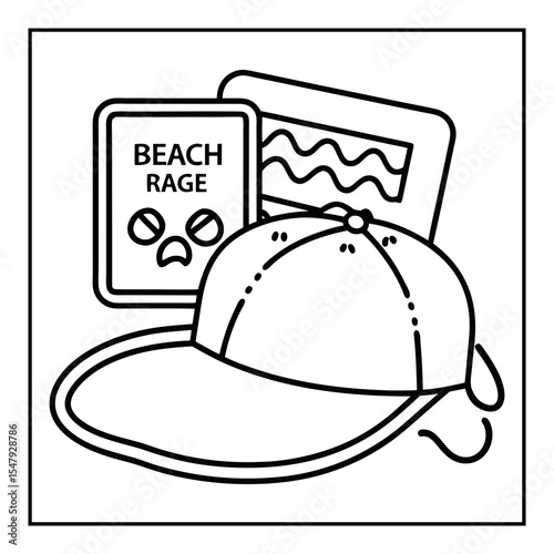 vector illustration of a coloring page