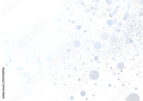 Wallpaper Mural Sparkling light blue bubbles on white background. Perfect for design projects. Torontodigital.ca