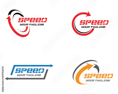 Faster Logo Template vector icon illustration design