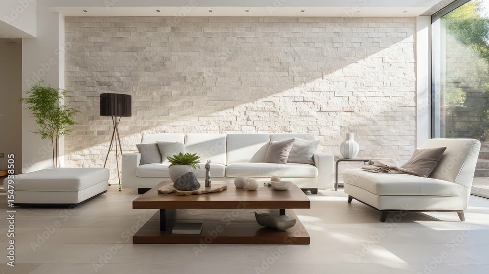 Fototapeta premium contemporary limestone wall