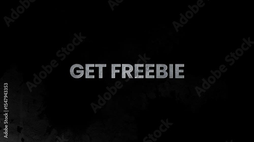 Get Freebie – 3D Cinematic Text Animation on Black Background in 4K