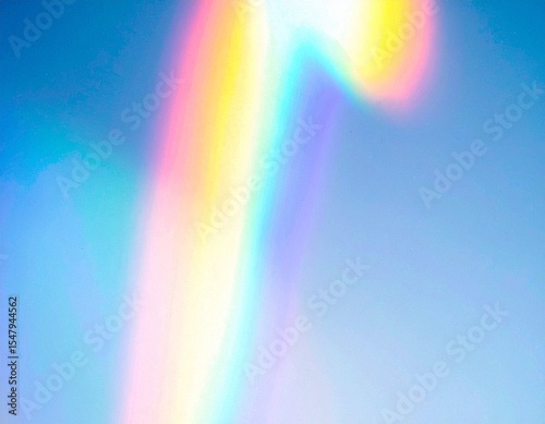 Abstract grainy rainbow crystal light leaks overlay effect with scratches and dust, film grain texture