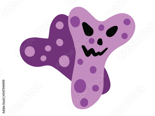 Covid Virus Cartoon Background Illustration