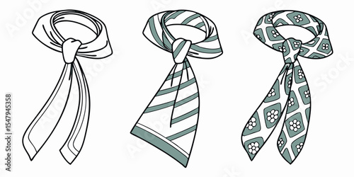 Neckwear scarf styles fashion accessory silk scarf neckerchief bandana neck scarf for women trendy scarves 100