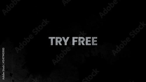 Try Free – Smooth 4K Text Animation for Free Offer Promotions