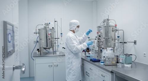 Scientist in Sterile Lab: Pharmaceutical Research and Development