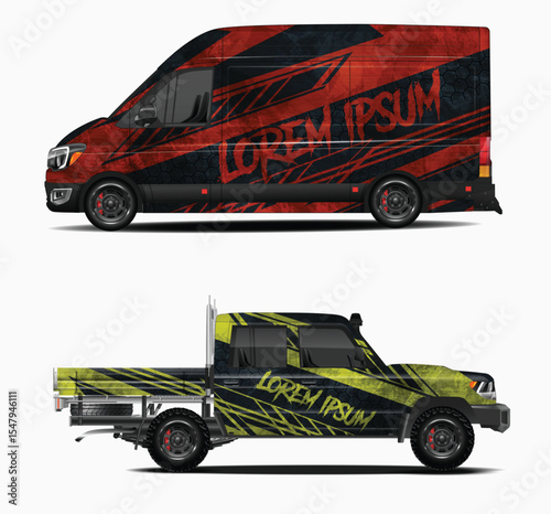 Custom Car Wraps for Van and Pickup Truck