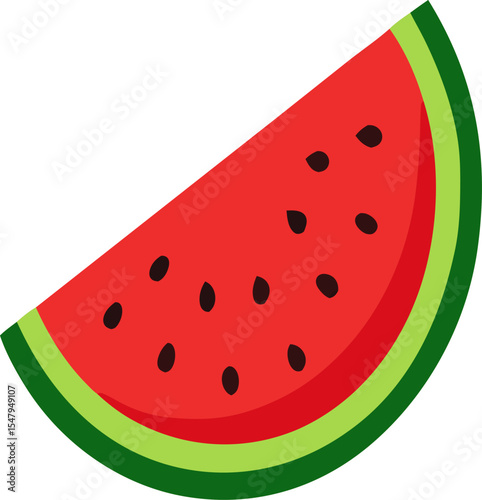 watermelon slice vector illustration