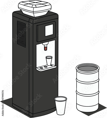 coffee machine vector illustration