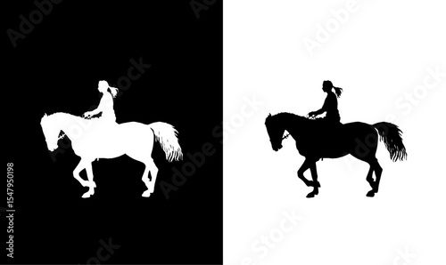 horse jokey silhouette vector illustration, women, girl riding horse silhouette vector illustration, girl, horse, polo, sport, sports silhouette, silhouettes, silhouette, art, design, symbol, icon,