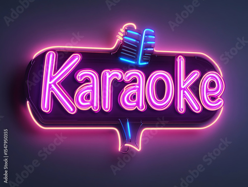 A neon sign with 