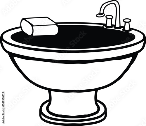 toilet bowl vector