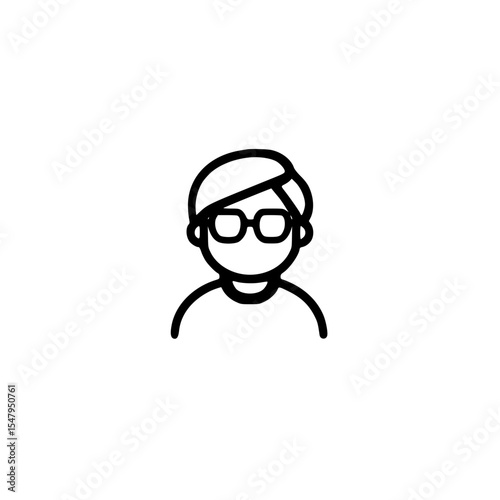 Elderly grandmother icon