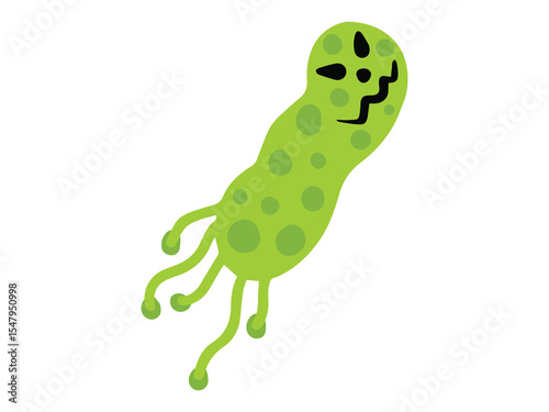 Covid Virus Cartoon Background Illustration