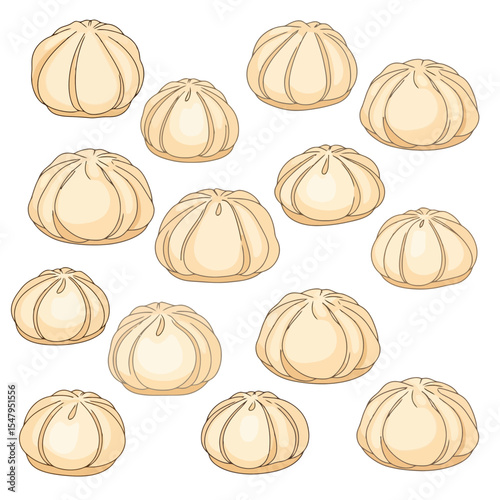Bao bun dim sum Chinese dumplings
