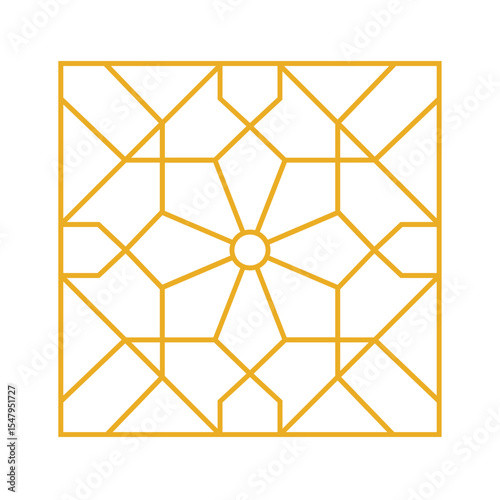 Islamic seamless pattern oriental vector illustration. Arabic geometric ornament for background