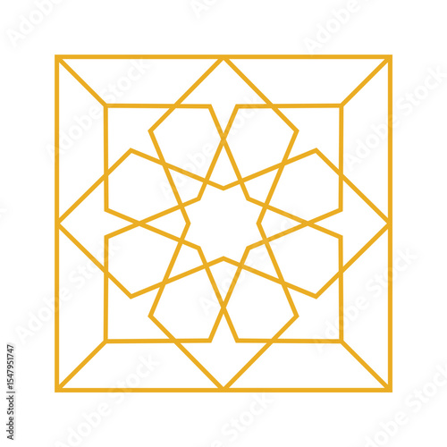 Islamic seamless pattern oriental vector illustration. Arabic geometric ornament for background