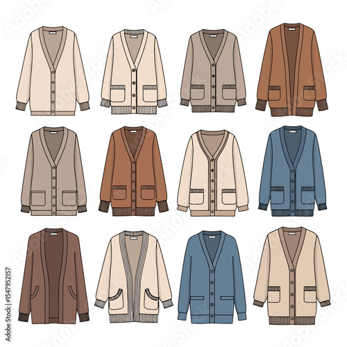 Cardigan clothes fashion apparel clothing garments