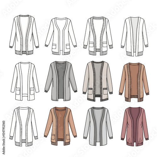 Cardigan fashion collection apparel clothes