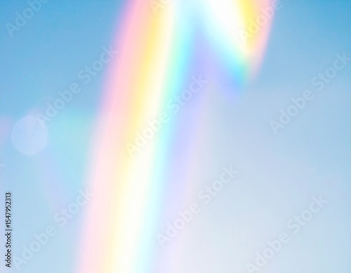 Crystal rainbow light leaks photo overlay background with lens flare effect, scratches dust dirty film grain texture with heavy noise