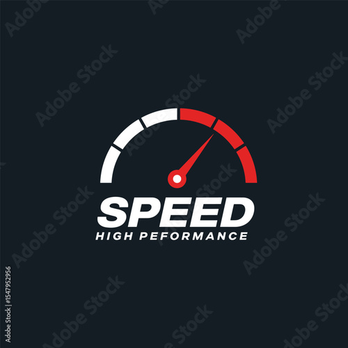 Speed Logo Design Stock Vector
