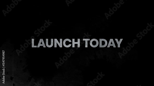 Launch Today – Clean 4K Animated Text for Product Debuts