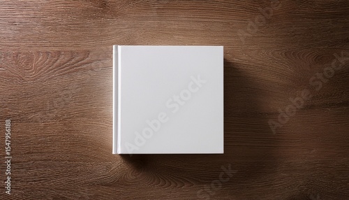 square hardcover book mockup
