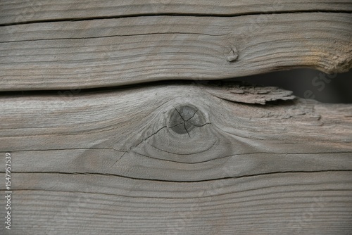 Weathered Gray Wood Grain Closeup Knot Detail Texture