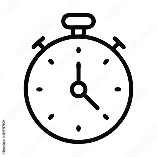 stopwatch isolated on white background