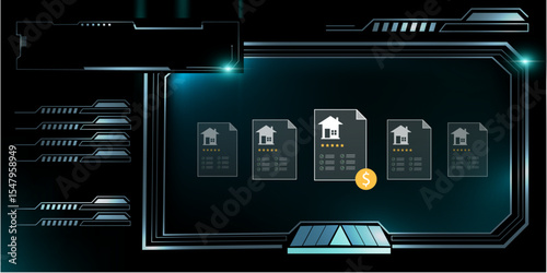 Real estate  management concept, property review listing 