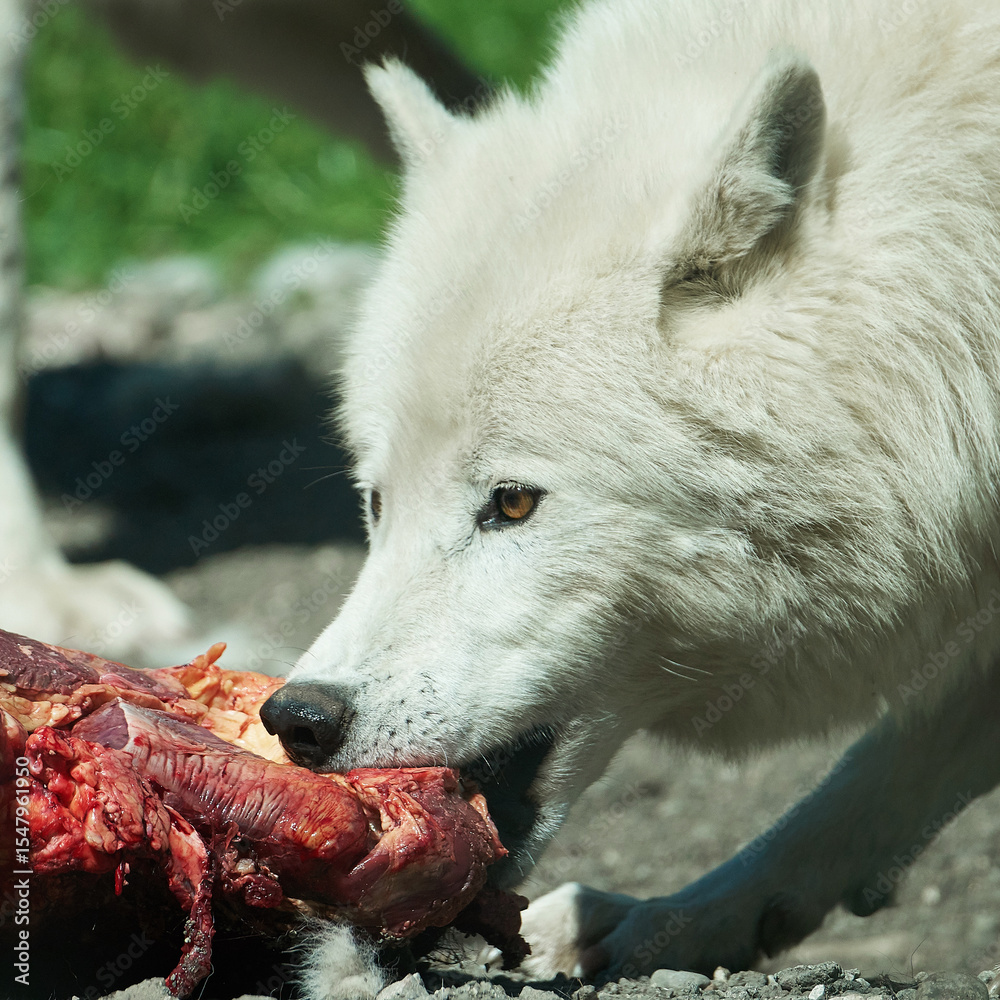 Obraz premium Arctic wolf (Canis lupus arctos)