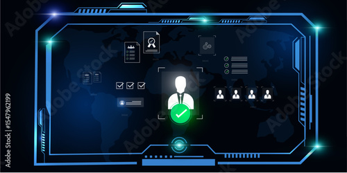 HR Manager Choosing Candidate via Digital Dashboard