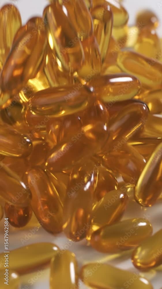 custom made wallpaper toronto digitalVitamins and supplements fall onto a table in slow motion. Vertical Video.