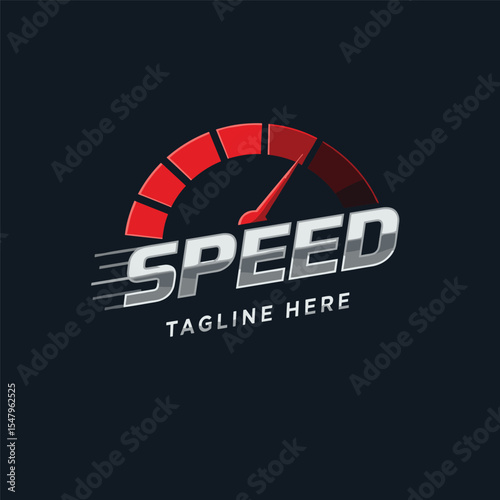 Speed Logo Design Stock Vector